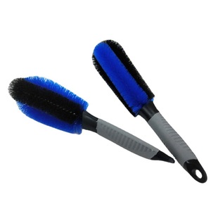 Frend Car Washing Supplies <b>Round</b> Head Wheel <b>Brush</b> Long Handle Steel Rim Cleaner For Car Tire Cleaning Tool - Product Image 3