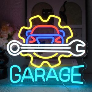 Garage repair neon LED indoor hanging ambient light shop <b>sign</b> wall decoration light entrance indicator light luminous <b>sign</b> 5v12v - Product Image 1