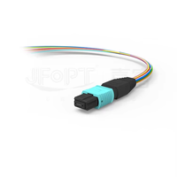 Kabel Patch Fiber MPO LC High-Density JFOPT JFOPC-MPO APC/UPC G657 LSZH 0.9mm Kompatibel dengan Jaringan 4G/5G Konektor SC/FC/LC/ST