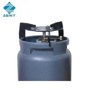 LPG gas cylinder 6KG sitter seater for pan support with Aluminum stove burner and gas valve from ZHIQIANG ZQINT