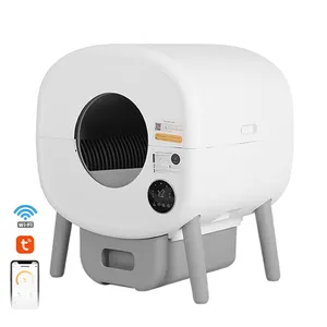 2024 New Upgraded Design Smart Automatic Cat Litter Box Self-Cleaning Grooming Products For Pet Care Convenience Cat Toilet
