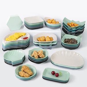 Xiangyuanmei Nordic <b>melamine</b> tableware, snack <b>plates</b>, commercial cold dish creative fries <b>plates</b>, trendy small <b>plates</b>, plastic - Product Image 1