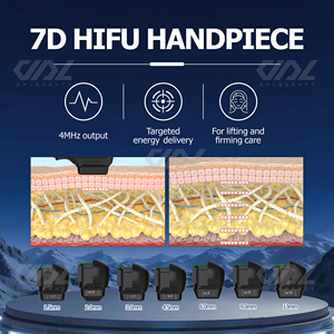 เครื่องยกกระชับใบหน้า 2 in 1 7d อัลตราซาวด์ SMAS สำหรับกระชับผิว ลดรอยแผลเป็นจากสิว ริ้วรอย พร้อมแปรงทำความสะอาดผิวหน้า - Product Image 3