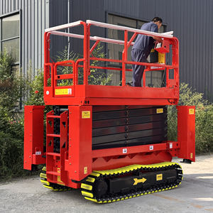 Harga Pabrik Hidrolik Elektrik Tipe Crawler Self Propelled <span class=keywords><strong>Scissor</strong></span> <span class=keywords><strong>Lift</strong></span> 4-18m Platform Kerja Udara Medan Kasar - Product Image 4