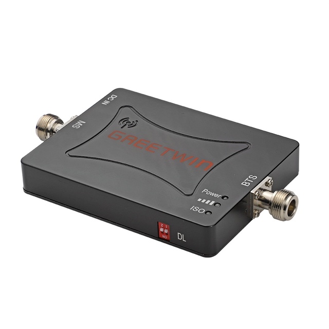 GREETWIN GW-23G-V Mini Single Band 23dBm 75dB Gain GSM/3G/4G Car Key Repeater Mobile Phone Signal Booster 2500sqm Coverage CE