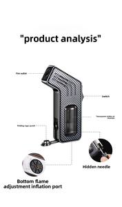 Encendedor de Chorro de Llama Grande Dericsson, Encendedor Especializado para Cigarros, Recargable, Multifunción, con Logotipo Personalizado - Product Image 2