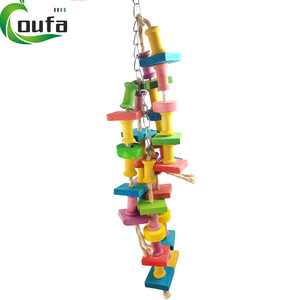 Van Huisdier Papegaai Houten Duurzame Vogels Kauwen Groot Kleurrijk Speelgoed Voor Papegaaien Ara Huisdier Vogel Schommel Speelgoed Huisdieren Accessoires - Product Image 2