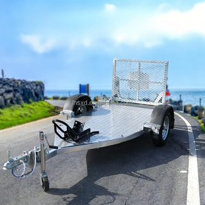 Remolque <span class=keywords><strong>de</strong></span> Plataforma Plana Específico <span class=keywords><strong>para</strong></span> Motocicletas con Gran Capacidad <span class=keywords><strong>de</strong></span> Carga y Soporte Frontal Antivuelco - Product Image 5