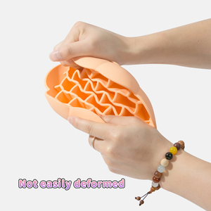 Customized New Honeycomb Slow Food Bowl Dog Bowls Silicone Pet <b>Cat</b> Anti Slip Dog Feeding Dog Slow <b>Feeder</b> Bowl - Product Image 2