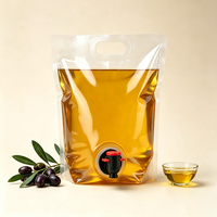 Pochette Doypack en plastique recyclable pour huile d'olive, 2L 5L, avec bec verseur, pour recharge, emballage écologique pour liquides
