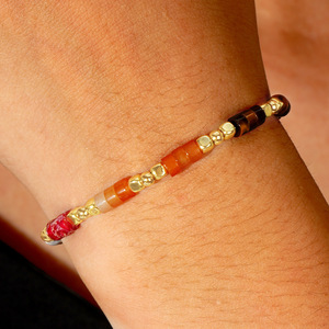 Moda Real Gemstone Jóias Multi Stone <span class=keywords><strong>String</strong></span> <span class=keywords><strong>Stretch</strong></span> Bangles Gemstone <span class=keywords><strong>Bead</strong></span> Pulseiras para As Mulheres - Product Image 2