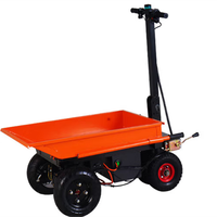Carro plano eléctrico portátil, pequeño vehículo móvil para decoración de azulejos, elevador, equipo de manipulación de Material de carga accesible