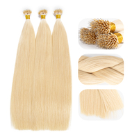 Extensions de cheveux humains vierges non traités, nano-rings, lisses, ultra-fins, invisibles, soyeux, doux, lisses, cuticules intactes