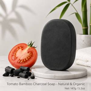 Paquete de Jabones Orgánicos con Aceites Esenciales: Jabón Blanqueador de Cúrcuma, Jabón Hidratante de Rosa, Jabón Limpiador Profundo de Carbón, Jabón Suavizante de Tomate y Jabón de Arroz - Product Image 6