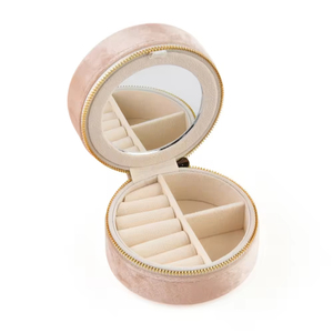 Boîte à bijoux moderne et élégante en velours recyclable avec logo personnalisé, cadre doré, couleurs gris, blanc, rouge, vert, vente en gros - Product Image 6