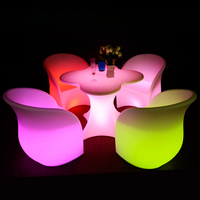 Fauteuils de jardin lumineux en gros de Foshan avec batterie rechargeable et LED