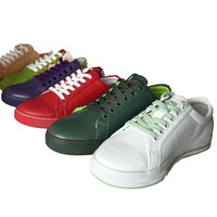 Baskets de Sport blanches en cuir pour hommes et femmes, dernier modèle de créateur, chaussures plates respirantes, noires, décontractées