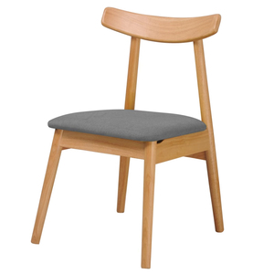 Su misura moderno Fast Food Cafe in legno massello di quercia Comfort sedie da pranzo con pelle PU mobili per la casa <span class=keywords><strong>portatili</strong></span> - Product Image 5