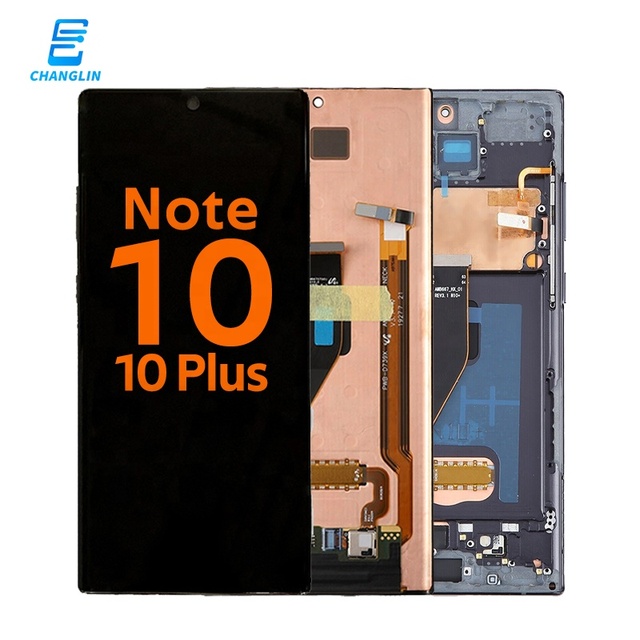 Note 10 Plus OEM OLED Screen with Frame for Samsung Galaxy Note 10 Plus LCD Display AMOLED OLED LCD Touch Screen Replacement