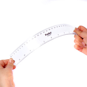 Strumento di Misurazione Trasparente, Righello in Plastica Trasparente <span class=keywords><strong>da</strong></span> 12 Pollici con Bordi Dritti, con Indicatori in Pollici e Centimetri per Scuola, Ufficio e Studenti - Product Image 3