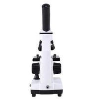 Microscope 2000x monocular straight tube with glass slide optical microscope science toy biology class