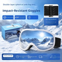 Masque de ski d'extérieur respirant, coupe-vent, avec cadre ventilé, protection contre le vent et la neige, pour vélo, moto, motocross