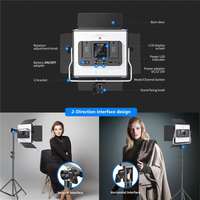 Neewer 2 paquets 530/ 660 PRO RGB Led lampe vidéo avec APP Control Softbox Kit,360 pleine couleur, 50W éclairage vidéo CRI 97