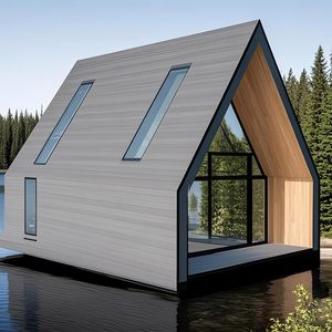 Cabaña Modular Moderna para Exteriores, Estudio de Jardín en Forma de A, Oficina en el Patio Trasero, Invernadero, Pérgola, Ventana de Aluminio, Patas de Metal, Independiente - Product Image 1