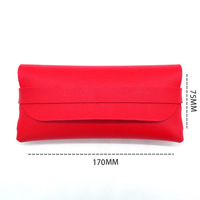 Nouvel étui à lunettes en cuir multicolore, sac à lunettes souple en PU, logo personnalisé, vente en gros, boîte de rangement pour lunettes