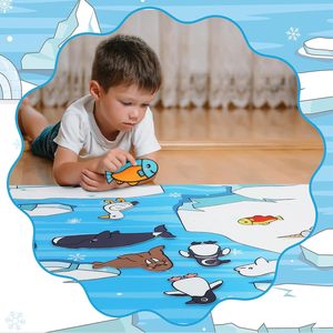 Nuevo Juego <span class=keywords><strong>de</strong></span> Juguetes Educativos <span class=keywords><strong>de</strong></span> Animales Polares del Océano Ártico para Niños en Edad Preescolar, Tablero <span class=keywords><strong>de</strong></span> Historias <span class=keywords><strong>de</strong></span> Fieltro para Actividades, Kit Interactivo - Product Image 6