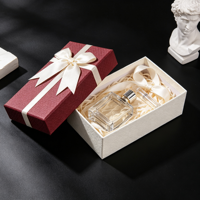 Boîte de parfum à la menthe avec flacon de parfum, parfum aux tons verts frais, coffret cadeau, emballage de vente en gros, fabrication sur mesure