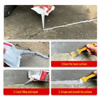 Enduit liquide d'étanchéité à haute élasticité, séchage rapide, qualité industrielle, pour le remplissage des fissures, réparation de toitures, sols et murs, application au pinceau