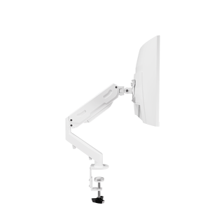 Supporto per Monitor singolo <span class=keywords><strong>bianco</strong></span> all'ingrosso della fabbrica-<span class=keywords><strong>braccio</strong></span> per Monitor a molla a Gas articolato, supporto da tavolo regolabile per montaggio VESA - Product Image 2