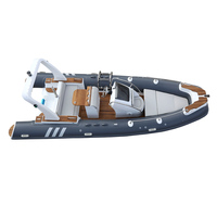 Bateau pneumatique RIB-580C certifié CE, haute flottabilité, en Hypalon, à plusieurs chambres, pour la pêche