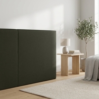 Lit de style européen moderne Willsoon en lin de luxe, avec rangement, disponible en tailles Queen et King, avec matelas et table de chevet