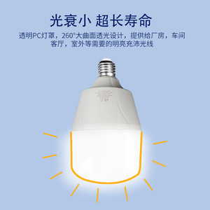 หลอดไฟ LED มูลินเซ่น E27 28W 6500K AC 85-265V ไฟส่องสว่างภายในบ้าน กำลังไฟสูง แสงสีขาว - Product Image 4