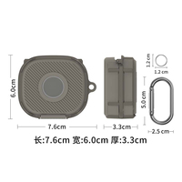 Coque antichoc en TPU souple pour écouteurs, casque, boîte de chargement, avec porte-clés, pour Beats Powerbeats Fit