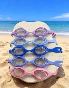 <span class=keywords><strong>Occhialini</strong></span> da Nuoto per Bambini di Alta Qualità, Impermeabili, Protezione UV, Anti-Appannamento, in Silicone con Lenti in PC e Design a Onde, con Cuffia da <span class=keywords><strong>Piscina</strong></span> - Product Image 1