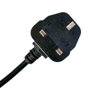 UK Plug to IEC C13 <strong>Power</strong> Cord H05VV-F <strong>Cable</strong> for Printer, PC, Monitor, <strong>TV</strong>, Beamer, Equipment, Black - Product Image 2