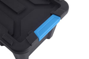 Caja de almacenamiento de plástico resistente, apilable, popular, personalizada, 80L - Product Image 5