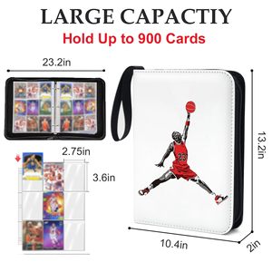 Cartera de Cuero Expandible, Carpeta para Tarjetas de Baloncesto, 900 Bolsillos, Almacenamiento Impermeable, Fundas Extraíbles, Compatible con Deportes 2026-27 - Product Image 3
