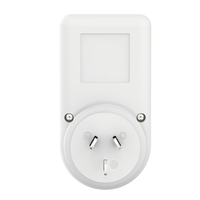 WATTSAVE PM04AU AU Compteur numérique LCD avec prise et prise de courant, moniteur d'électricité domestique 240V 10A, mise à la terre standard, PC