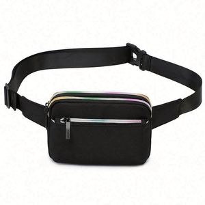 Wholesale Crossbody Nylon Fanny Pack Mini Sport Chest Bag Phone <b>Pouch</b> Custom Zipper Waist Belt Bag for Women - Product Image 5