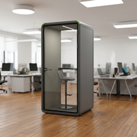 Cabine téléphonique de bureau moderne, studio portable insonorisé, cabine insonorisée pour une personne, cabine d'interview pour deux personnes