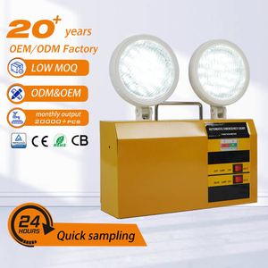 Tuoming AC85-265, 50/60Hz Ni-Cd 180 Minutes 18W FIRE Emergency Lighting Housing Two Head Rechargeable Emergency Led <b>Light</b> - Product Image 1
