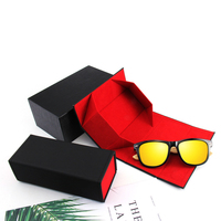 Étui rigide carré pour lunettes de soleil, en cuir artificiel de haute qualité, avec logo imprimé personnalisé, nouvelle mode