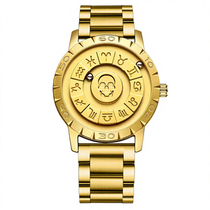 Montre à quartz imperméable pour homme et femme EUTOUR, boîtier en alliage, bracelet en acrylique - Product Image 1