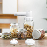 Mini scelleuse sous vide domestique électrique alimentée par USB Conservation automatique des aliments pour bocaux en plastique et en verre pour l'extérieur