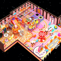 Équipement de terrain de jeu intérieur moderne et écologique aux couleurs vives avec toboggan piano et piscine à balles – Centre de jeux souple commercial personnalisé