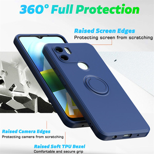 Anello 360 in Silicone custodia posteriore per Xiaomi <span class=keywords><strong>Redmi</strong></span> 12C 11A A1 10C 9C <span class=keywords><strong>9A</strong></span> <span class=keywords><strong>Redmi</strong></span> 9 <span class=keywords><strong>Cover</strong></span> staffa per telefono - Product Image 4